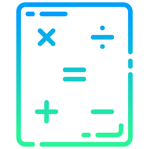 calculatrice Generic gradient outline Icône