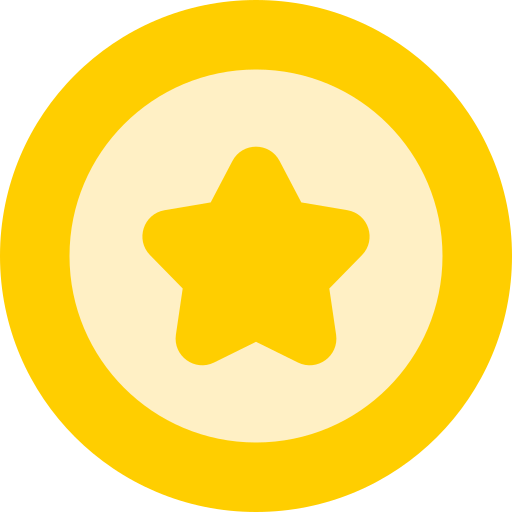 odznaka gwiazda Generic color fill ikona