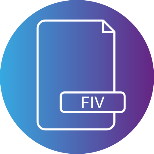 fiv 파일 Generic gradient fill icon