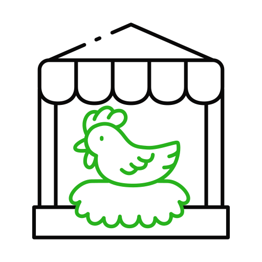 Курица Generic color outline иконка