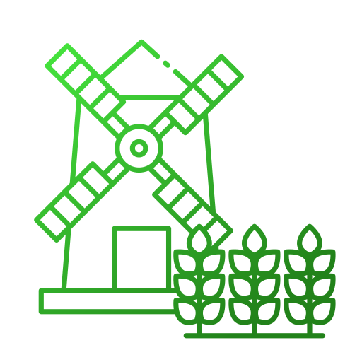 小麦粉製造工場 Generic gradient outline icon