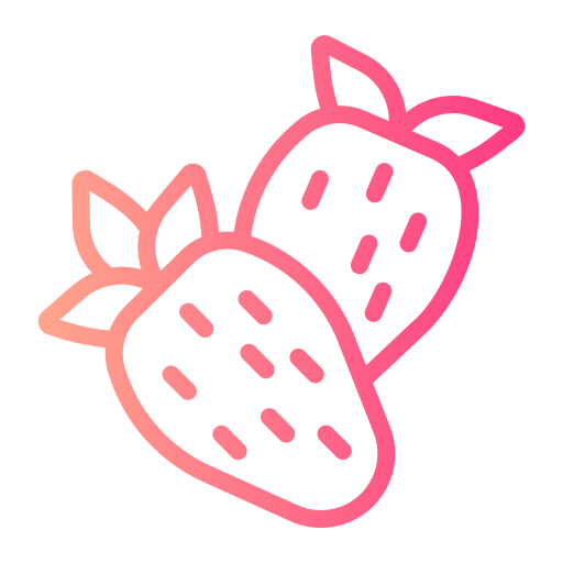 Strawberrry Generic gradient outline icon