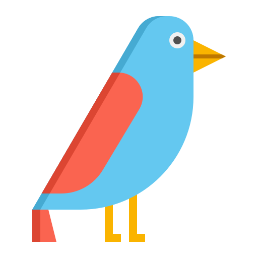 鳥 Generic color fill icon