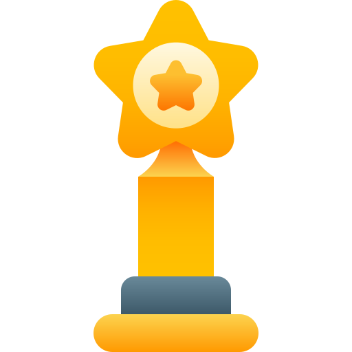 stella del trofeo Generic gradient fill icona