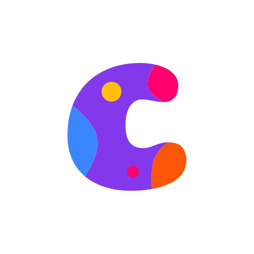 Letter c Generic color fill icon