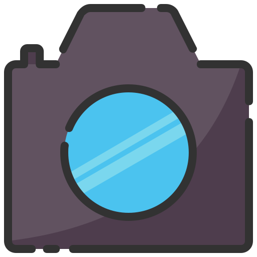 camera's Generic color lineal-color icoon