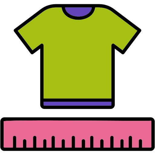 größentabelle Generic color lineal-color icon