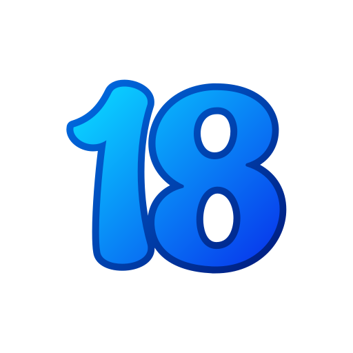 número 18 Generic gradient lineal-color icono
