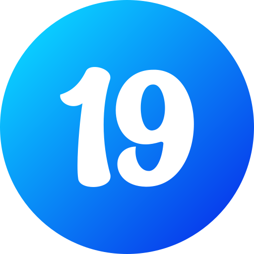 nummer 19 Generic gradient fill icon