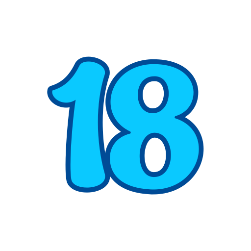 número 18 Generic color lineal-color icono
