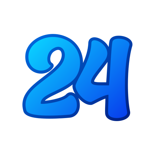 numero 24 Generic gradient lineal-color icona