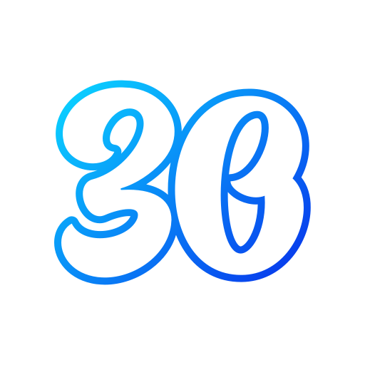 30번 Generic gradient outline icon