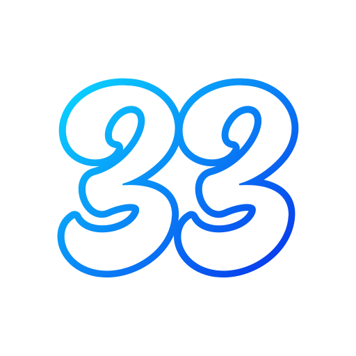 33 Generic gradient outline icon
