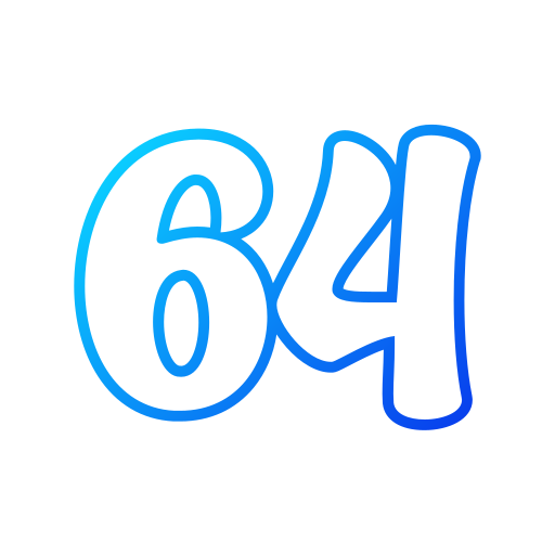 64 Generic gradient outline ikona