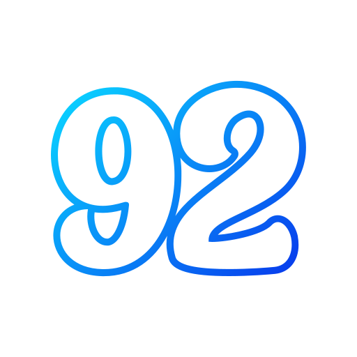 92 Generic gradient outline icoon