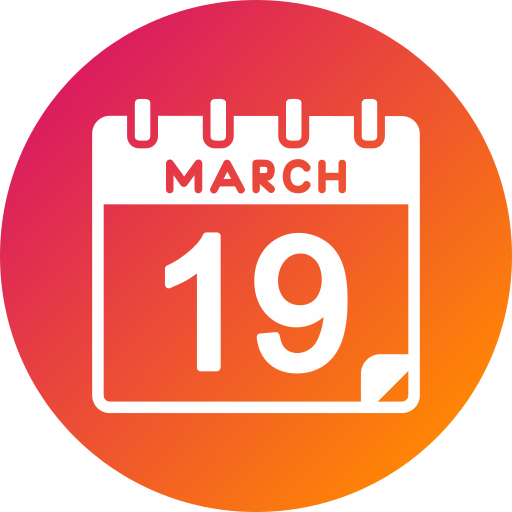 March Generic gradient fill icon