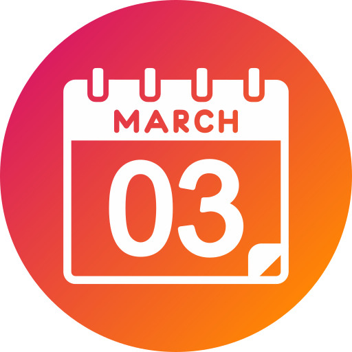 March Generic gradient fill icon