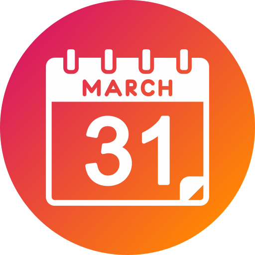 March Generic gradient fill icon