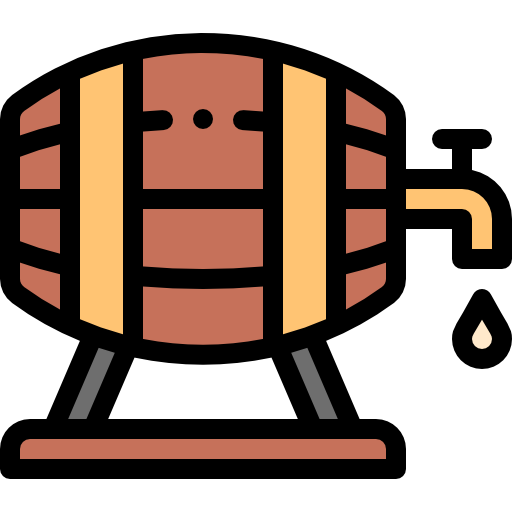 Barrel Detailed Rounded Lineal color icon