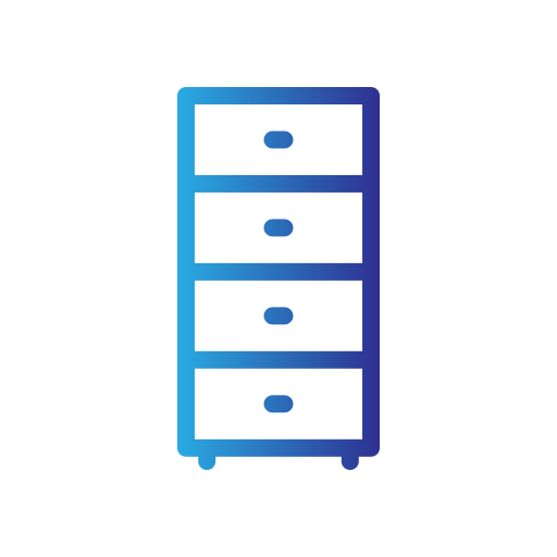 tiroir Generic gradient outline Icône