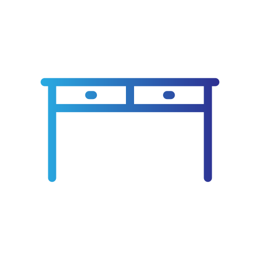 mesa de cajones Generic gradient outline icono