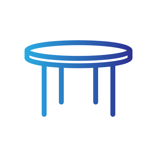 mesa redonda Generic gradient outline icono