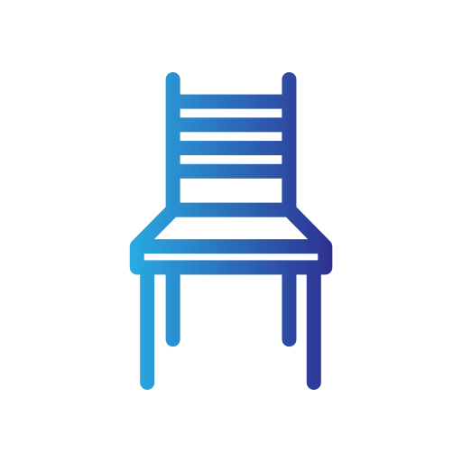 stoel Generic gradient outline icoon