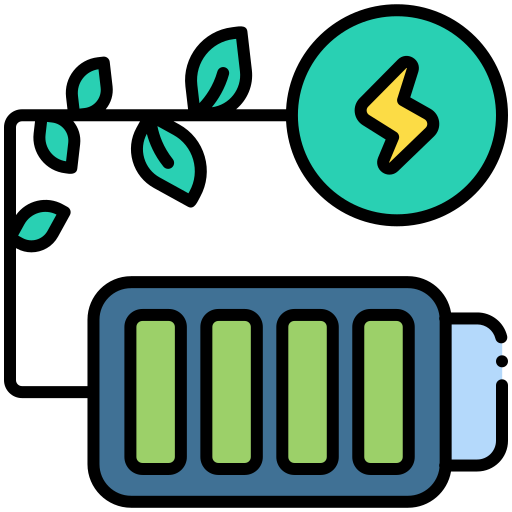batería ecológica Generic color lineal-color icono