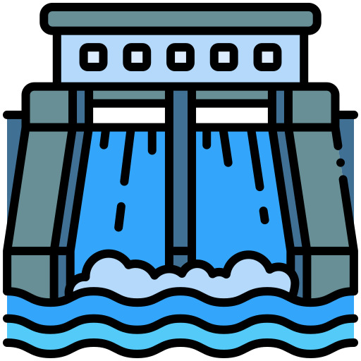 hidroelectricidad Generic color lineal-color icono