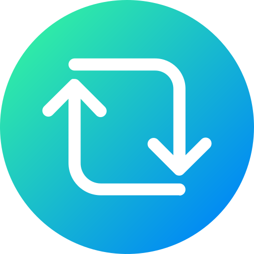 retweet Generic gradient fill Icône