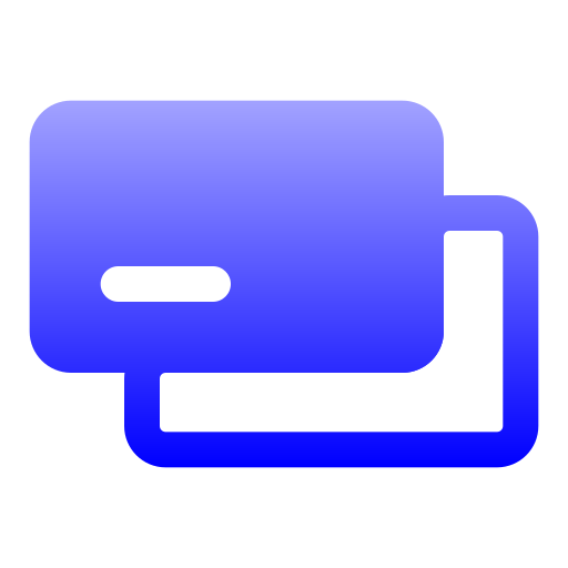 Card Generic gradient fill icon