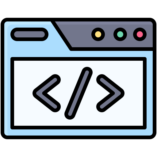 Web coding Generic color lineal-color icon