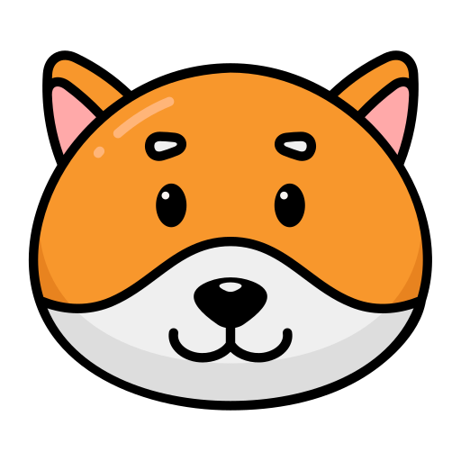 shiba inu Generic color lineal-color icoon