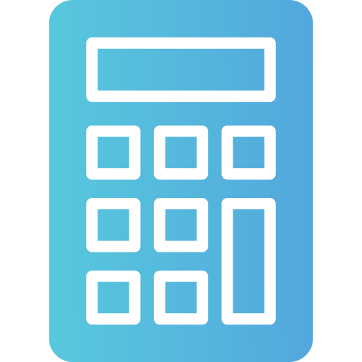 calculadora Generic gradient fill icono