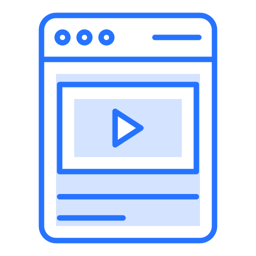 Video content Generic color lineal-color icon