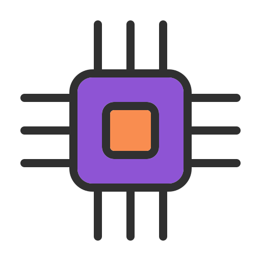 processore Generic color lineal-color icona