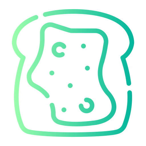 Toast Generic gradient outline icon