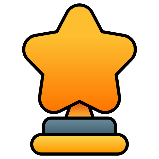 stella del trofeo Generic gradient lineal-color icona