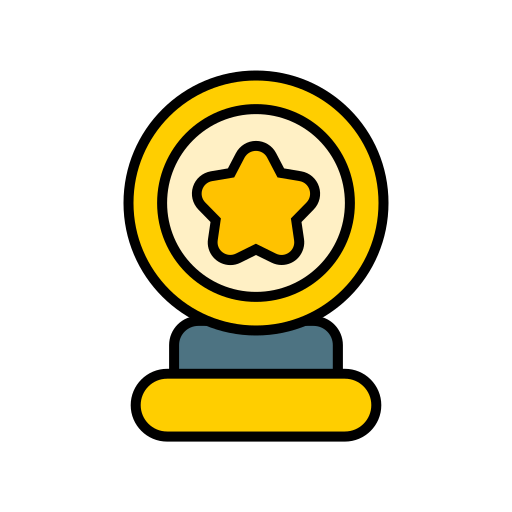 Trophy medal Generic color lineal-color icon