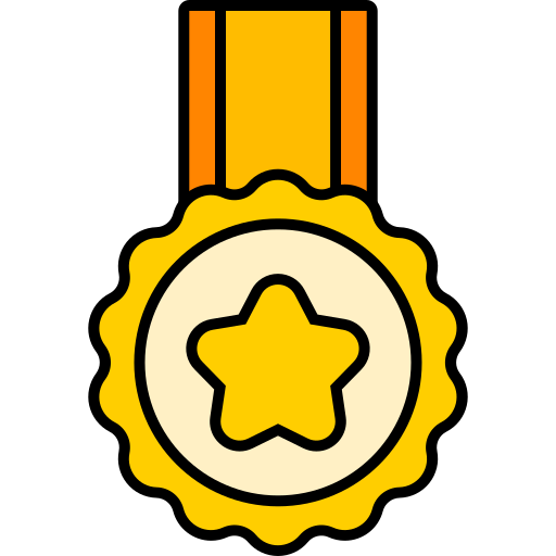 Значок медали Generic color lineal-color иконка