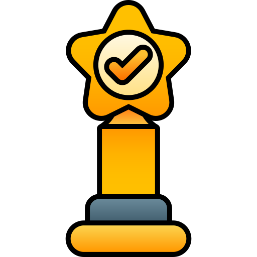 estrella del trofeo Generic gradient lineal-color icono