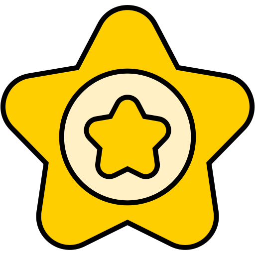 odznaka gwiazda Generic color lineal-color ikona