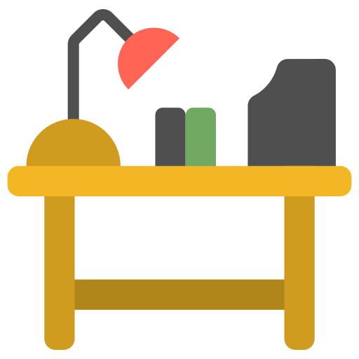 escritorio de estudio Generic color fill icono