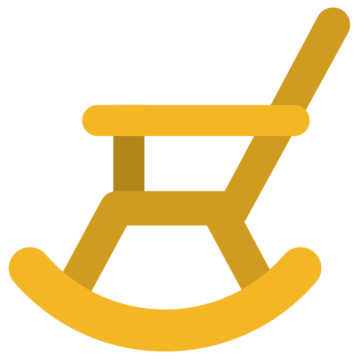 Rocking chair Generic color fill icon