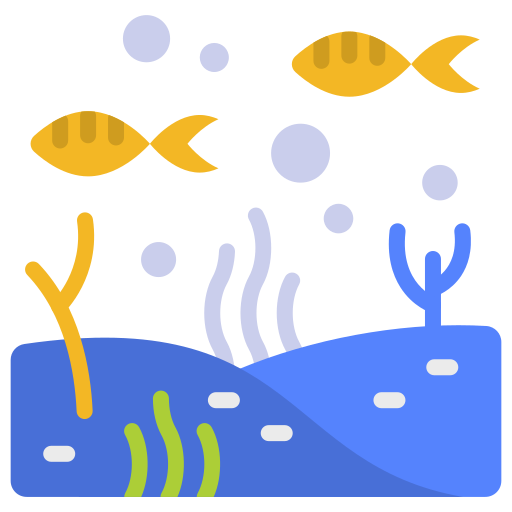 해양 생물 Generic color fill icon