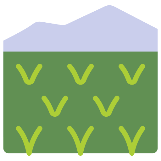 pole ryżowe Generic color fill ikona