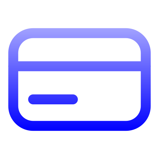 Card Generic gradient outline icon