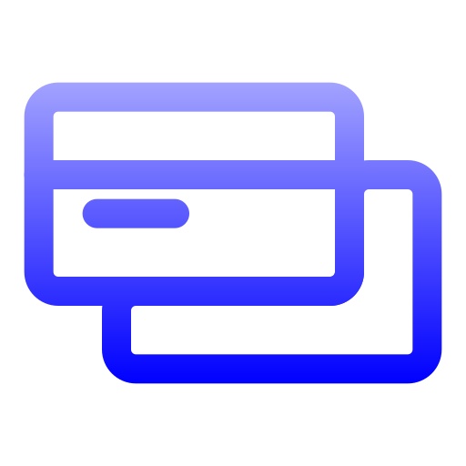 Card Generic gradient outline icon