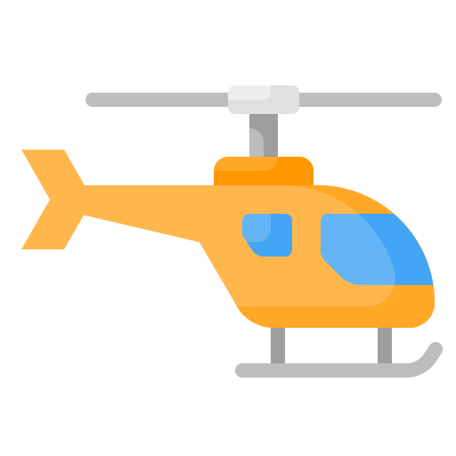 Helicopter Generic color fill icon
