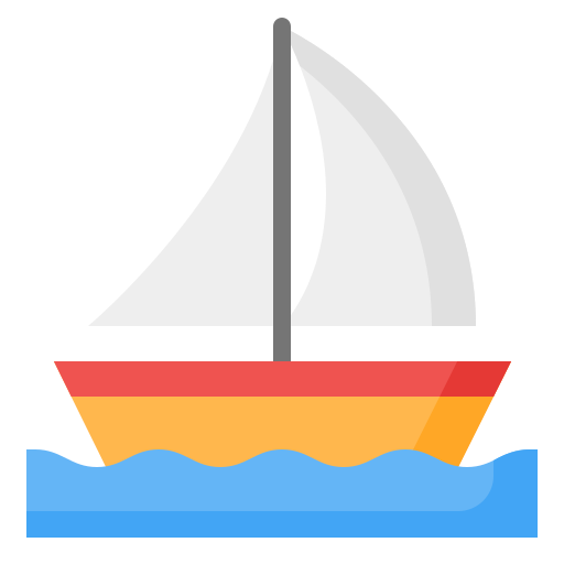Sailing boat Generic color fill icon